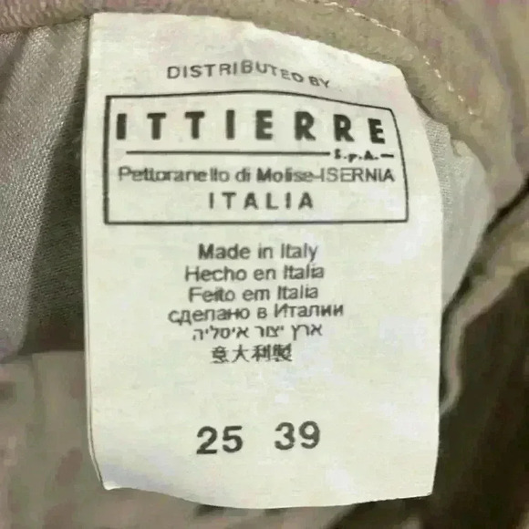 CNC Velour Beige Camel Slim Bootcut Pants Size 25 Y2K 90s - Picture 8 of 9